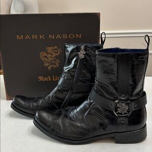 Mark Nason Black Leather Boots